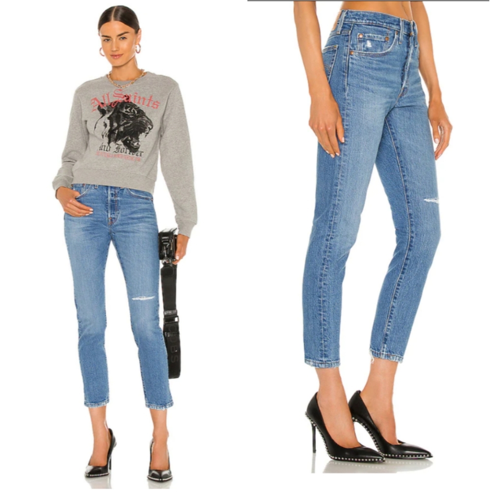 NEW Levi's 501 Skinny High Waist Jeans - Picture 4 of 11